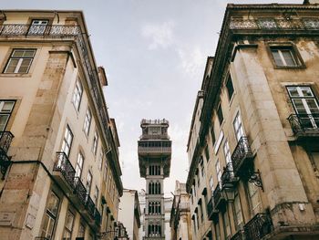 Low angle view of buildings against sky