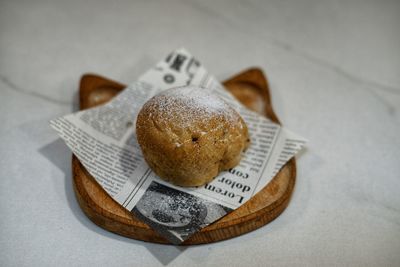 Close-up of cookies on table