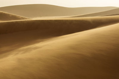 Scenic view of desert against sky