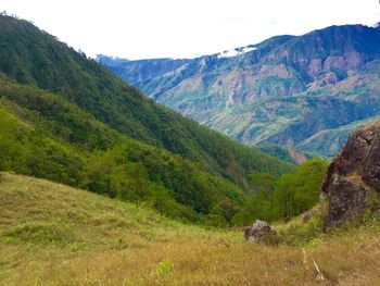 Scenic view of mountains