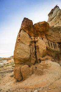 Rock formations in a desert