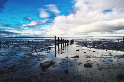 Scenic view of sea against sky