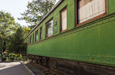 Train on railroad track