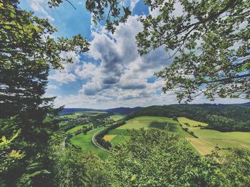 Scenic view of landscape against sky