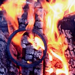 Close up of fire