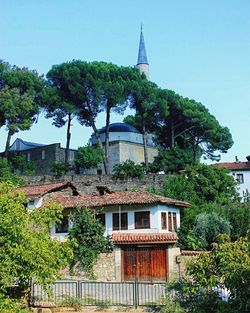 Built structure against clear sky