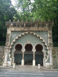 Built structure with trees in background