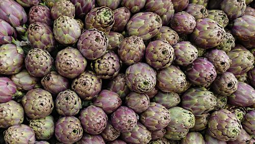 Full frame shot of fruits for sale in market