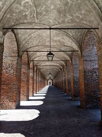 Empty corridor of building