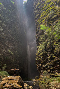 Cânion da cachoeira da fumacinha. ibicoara, chapada diamantina, bahia - brazil 