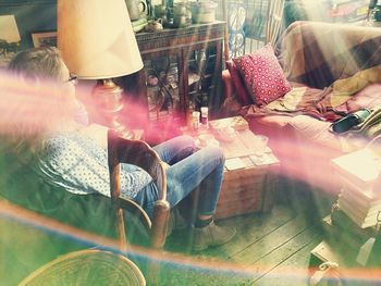 People sitting in room