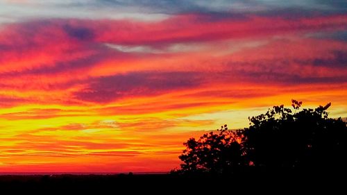 Scenic view of landscape against cloudy sky