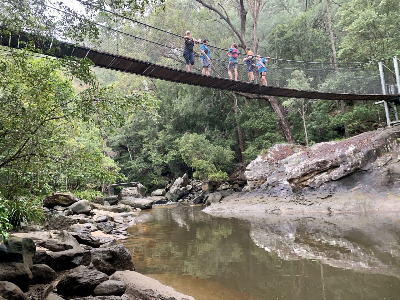 VIEW OF BRIDGE OVER RIVER