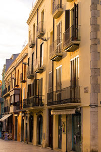 Apartment building in city