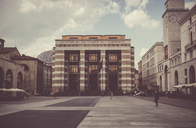 Buildings against sky in city