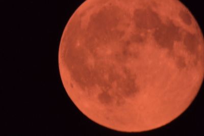 Close-up of moon against sky at night