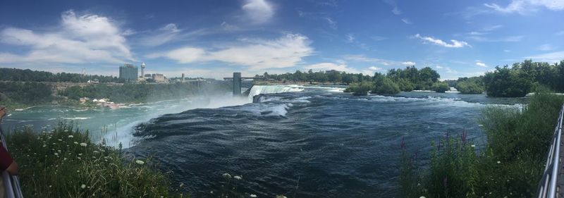 Panoramic view of niagara falls 