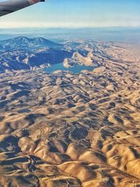 Aerial view of landscape against sky