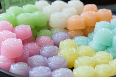 Close-up of multi colored candies