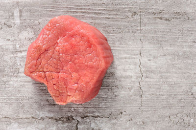 Close-up of raw steak