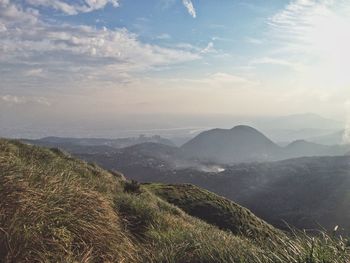 Scenic view of landscape against sky