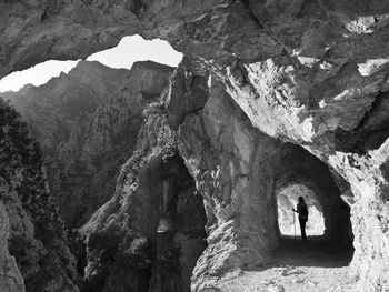 Hiking trail senda del cares in the picos de europa - spain