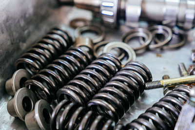 Close-up of machine part