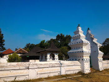 View of old city against blue sky