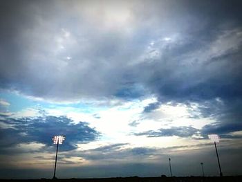 Low angle view of cloudy sky