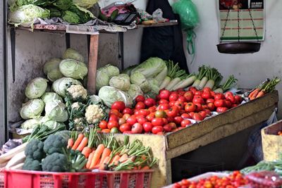 Traditional vegetable market, lembang indonesia