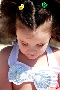 Close-up portrait of a girl