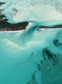 High angle view of sea shore