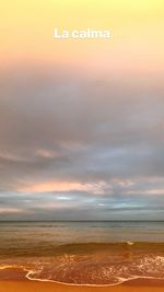 Close-up of beach at sunset