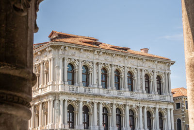 Low angle view of historical building against sky