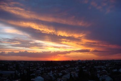 Cityscape at sunset