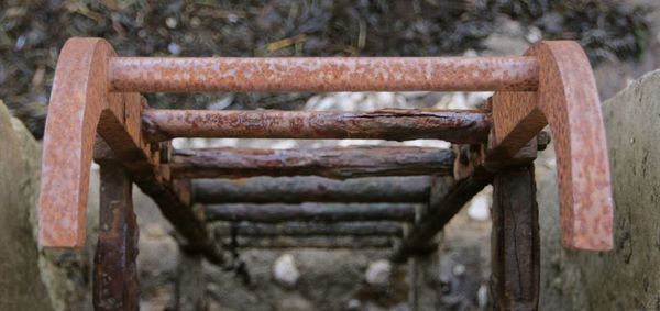 Close-up of wooden plank