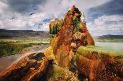 Panoramic view of landscape against sky