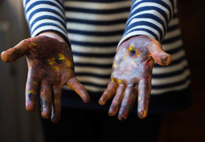 Close-up of human hand