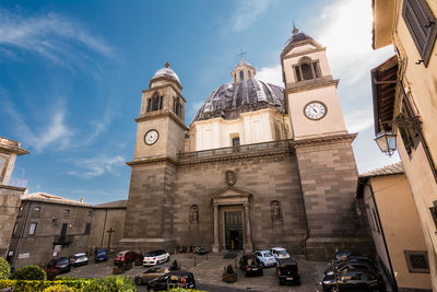 View of buildings against sky in city