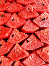 Full frame shot of strawberries