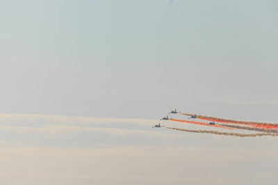 Airplane flying in sky