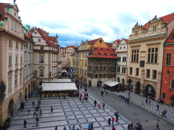 Street photo of old town square in prague, czech republic