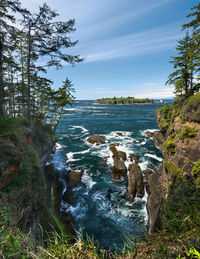 Scenic view of sea against sky