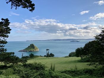 Scenic view of sea against sky