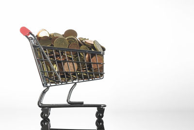 Close-up of wicker basket