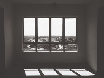 Close-up of window at home