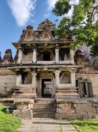 Low angle view of historical building