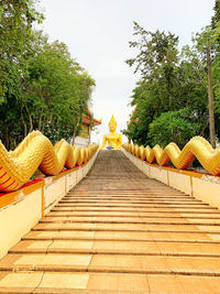 Stairway to see big buddha above pattaya