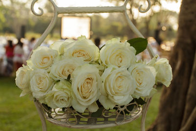 Close-up of rose bouquet