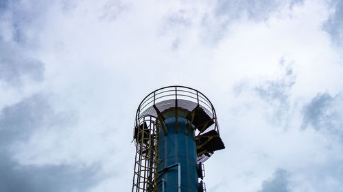 Low angle view of ferris wheel against sky